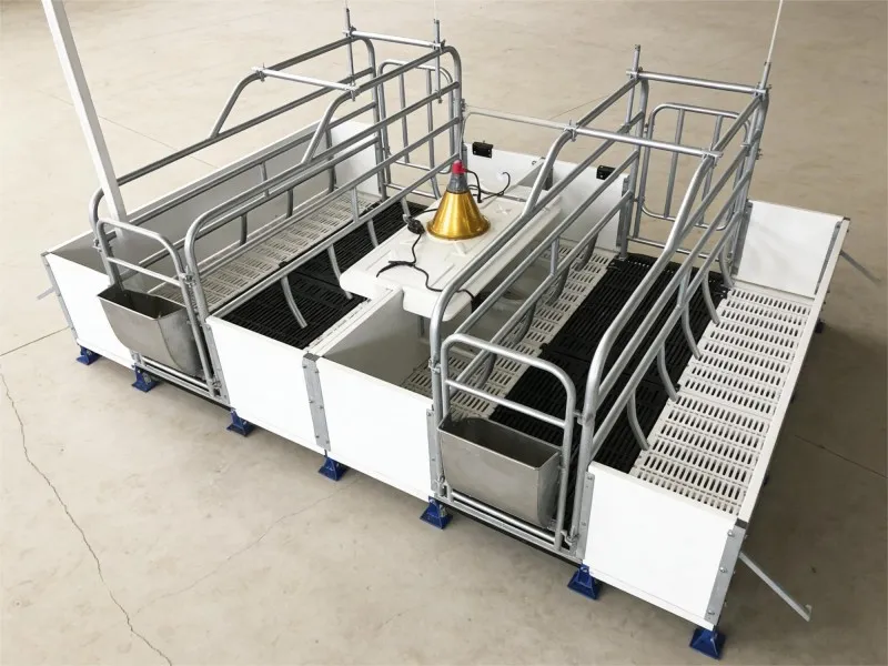 Double-body European-style farrowing crate Double-body European-style farrowing crate